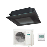 fujitsu condizionatore a cassetta fujitsu kr circular flow black 24000 btu auxg24krlb r 32 wi fi optional con griglia e filocomando