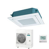 fujitsu condizionatore a cassetta fujitsu kr eco circular flow white 54000 btu auxg54krlb trifase r 32 wi fi optional con griglia e filocomando