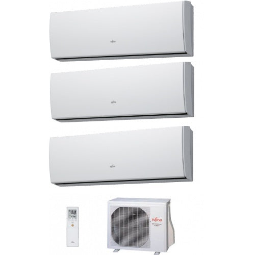fujitsu trial split parete inverter serie slide lu 12_12_12 con aoyg24lac3 12000_12000_12000