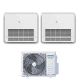 hisense condizionatore dual split console hisense 912 con 2amw52u4rxc r 32 wi fi optional con telecomando di serie