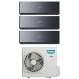 hisense condizionatore hisense trial split energy pro x black 121218 con 5amw105u4rqc r 32 wi fi integrato