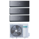 hisense condizionatore hisense trial split inverter energy pro x black 9000900012000 btu con 3amw72u4rjc r 32 wi fi integrato