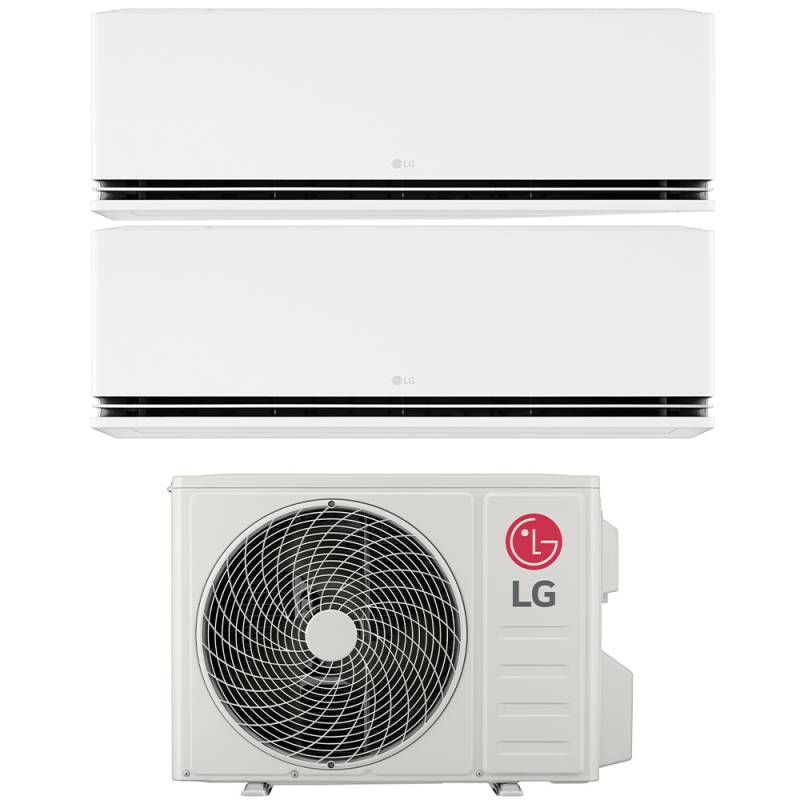lg climatizzatore condizionatore lg dual split inverter serie dualcool deluxe 1212 con mu3r19 r 32 wi fi integrato 1200012000