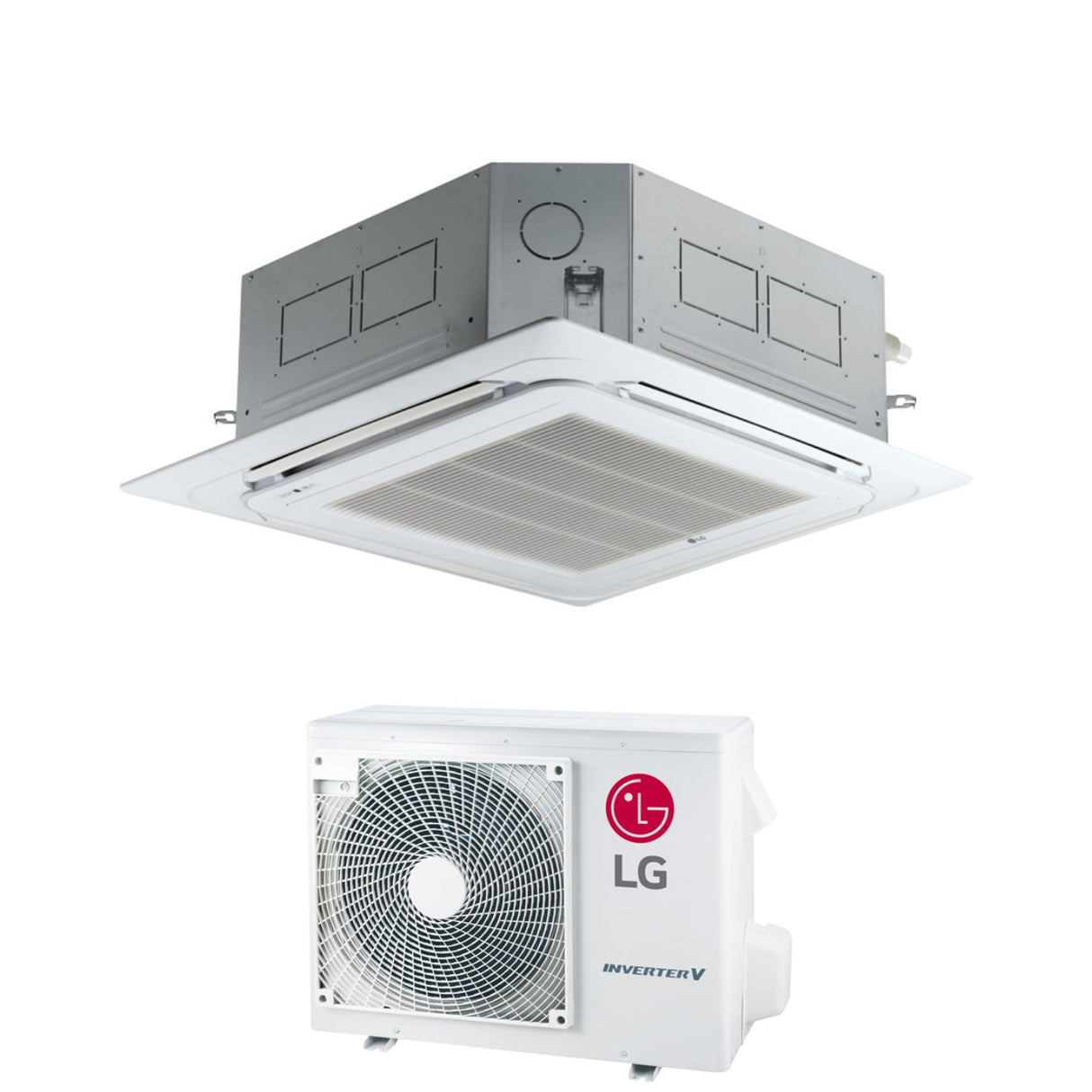 lg condizionatore a cassetta 4 vie lg compact 30000 btu ct30f r 32 wi fi optional con pannello incluso