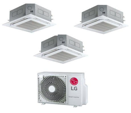 lg condizionatore a cassetta trial split lg standard 999 btu con mu3r19 r 32 wi fi optional con pannello