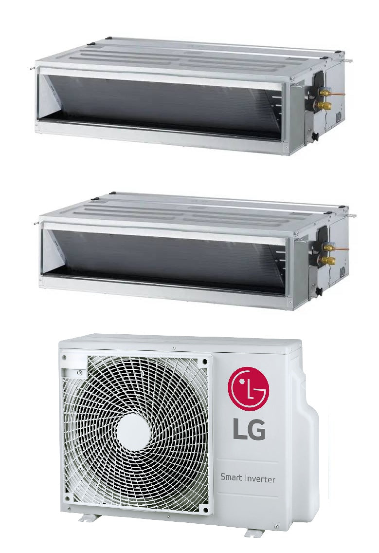 lg condizionatore canalizzato dual split lg standard 99 btu con mu2r17 r 32 wi fi optional