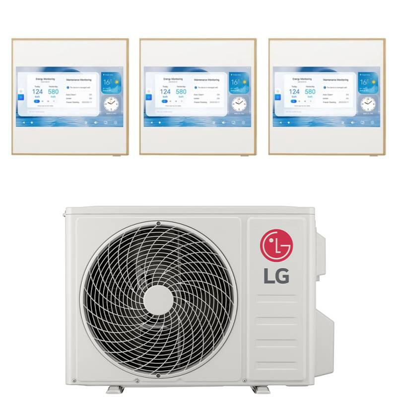 lg condizionatore lg dual split inverter artcool gallery lcd 999 con mu3r19 r 32 wi fi integrato