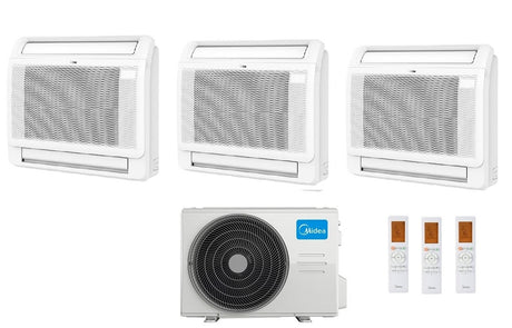 midea condizionatore midea console trial split 9912 btu con m3og 21hfn8 q r 32 wi fi optional
