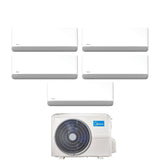 midea condizionatore penta split midea breezeless e 99999 con m5oe 42hfn8 q r 32 wi fi integrato