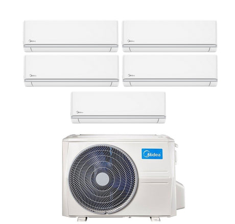 midea condizionatore penta split midea elegance 9991212 con m5oe 42hfn8 q r 32 wi fi optional