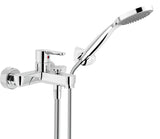 nobili miscelatore vasca con set doccia nobili abc cromato