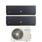 oneclima condizionatore dual split oneclima prime black 912 con mlt14x2y24 r 32 wi fi integrato