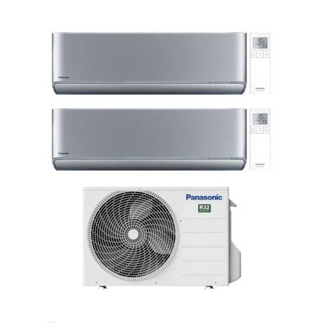 panasonic dual split inverter etherea silver 12000_12000 con cu 2e18sbe