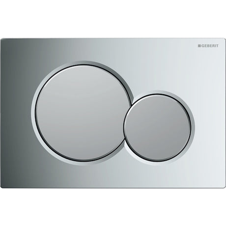 placca di comando wc geberit sigma01 per risciacquo a due quantita 115.770.ka.5 cromo lucido con tasti cromato satinato