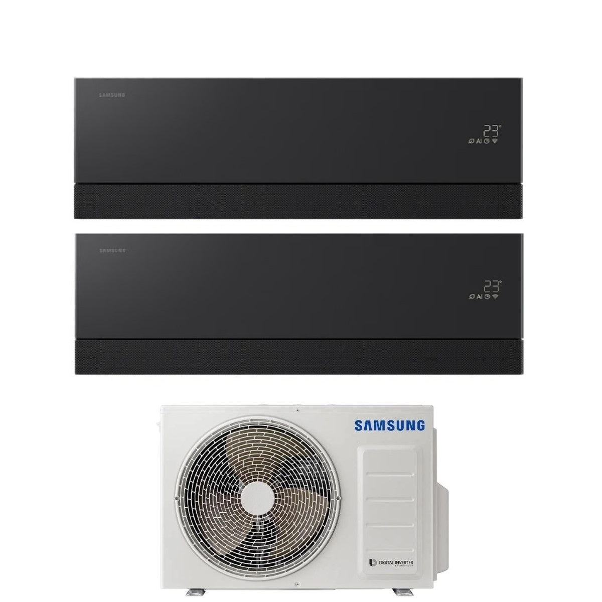 samsung condizionatore dual split samsung premiere black 912 con aj050txj2kg r 32 wi fi integrato