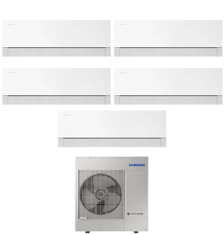 samsung condizionatore penta split samsung windfree premiere white 7771218 con aj100txj5kg r 32 wi fi integrato