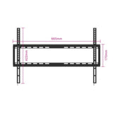 supporto a parete ewent easy fix tv wall mount xl modello ew1503