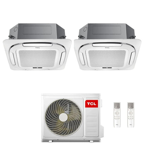 tcl condizionatore a cassetta 4 vie tcl compact dual split 99 con mt1420 r 32 wi fi optional