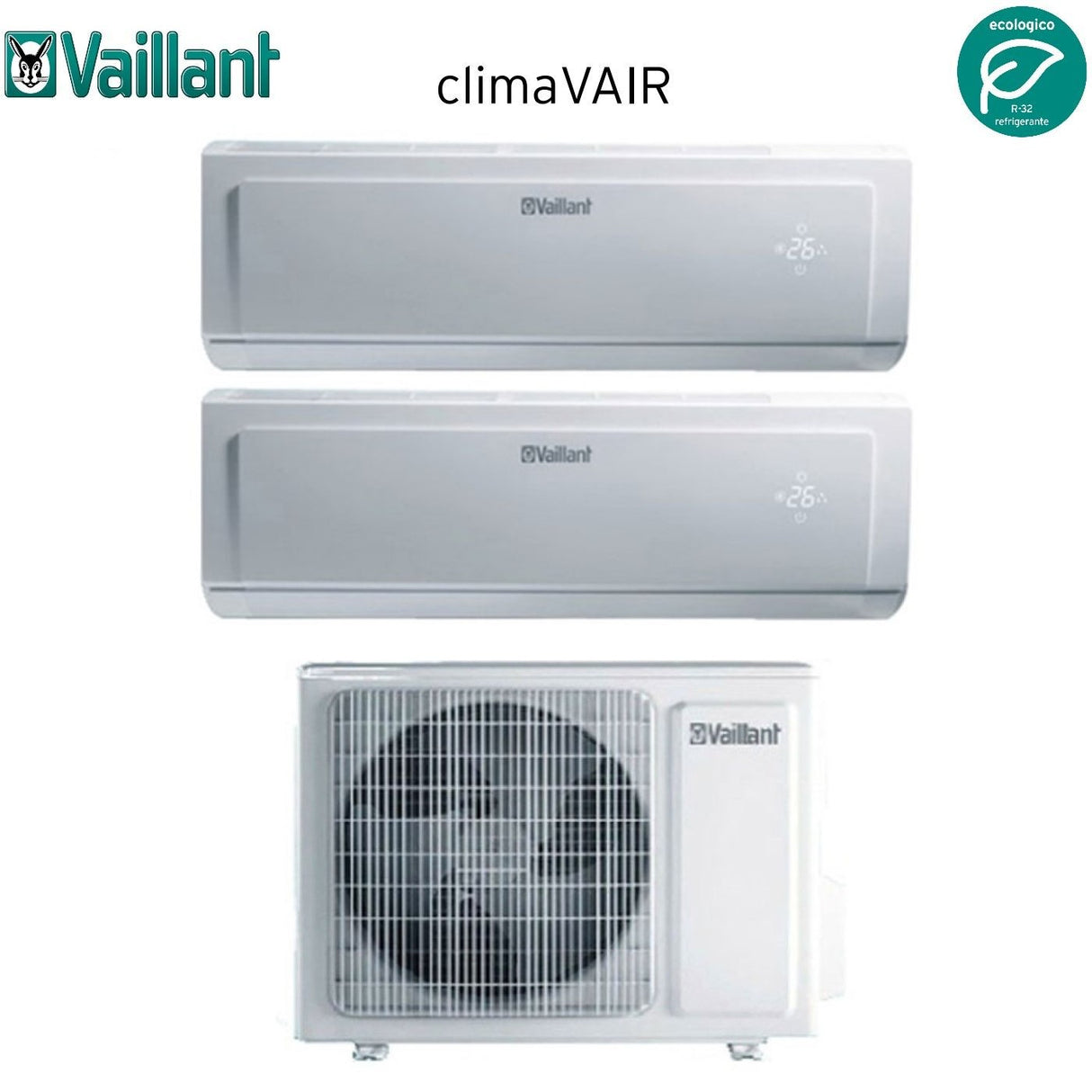 vaillant condizionatore vaillant dual split climavair plus vai 8 99 con vaf8 040w2no r 32 ean 8059657019837