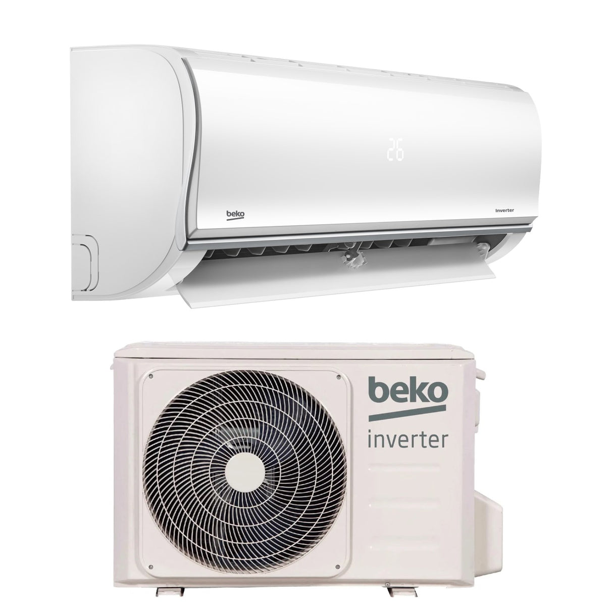 climatizzatore condizionatore beko inverter 9000 btu brhpr090 brhpr091 r 32 wi fi optional classe a__ a_