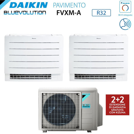 climatizzatore condizionatore daikin a pavimento dual split serie perfera fvxm a 9_9 con 2mxm40m n r 32 wi fi integrato 9000_9000 novita