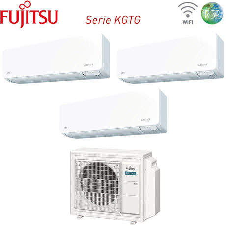 climatizzatore condizionatore fujitsu trial split inverter serie kg 9_9_12 con aoyg18kbta3 r 32 wi fi integrato 9000_9000_12000