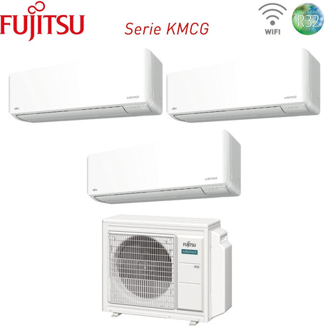 climatizzatore condizionatore fujitsu trial split inverter serie km 9_9_9 con aoyg24kbta3 r 32 wi fi integrato 9000_9000_9000