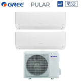 climatizzatore condizionatore gree dual split inverter serie pular 9_9 con gwhd 18 nk6no r 32 wi fi integrato 9000_9000