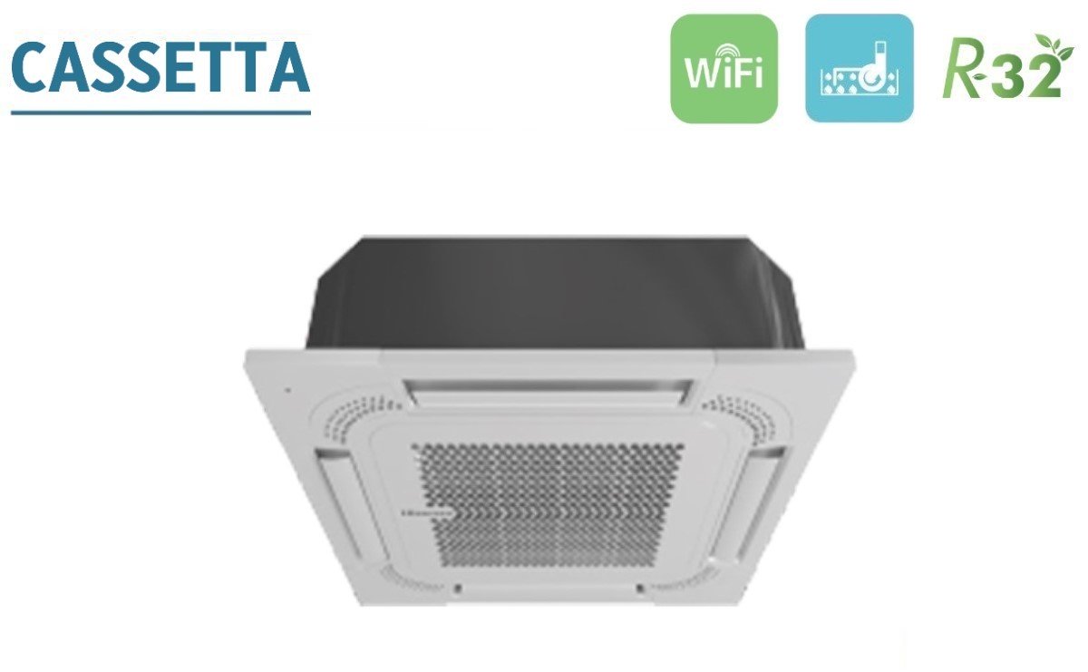 climatizzatore condizionatore hisense a cassetta 18000 btu act52ur4rca4 r 32 wi fi optional con telecomando e pannello