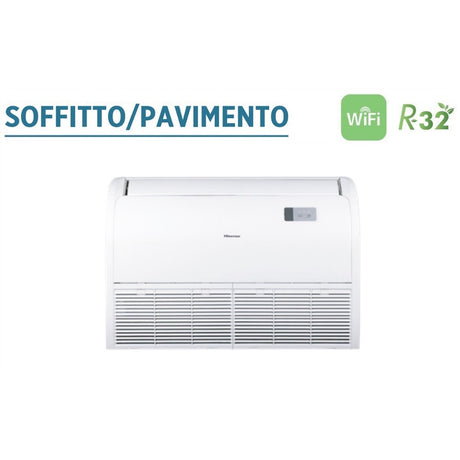 climatizzatore condizionatore hisense soffitto pavimento r 32 36000 btu auv90ur4ra4 a__ con comando remoto novita