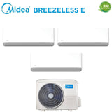 climatizzatore condizionatore midea trial split inverter serie breezeless e 9+12+12 con m3oa 27hfn8 q r 32 wi fi integrato 9000+12000+12000