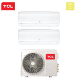 climatizzatore condizionatore tcl dual split inverter serie elite 9_12 con mt1820 r 32 wi fi integrato 9000_12000