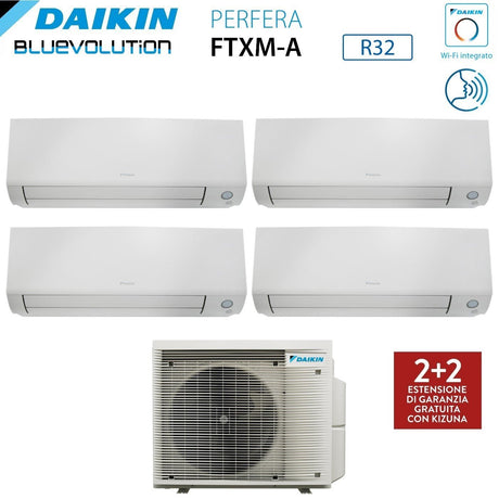 daikin condizionatore quadri split daikn bluevolution perfera all season 12121218 con 5mxm90a r 32 wi fi integrato garanzia italiana