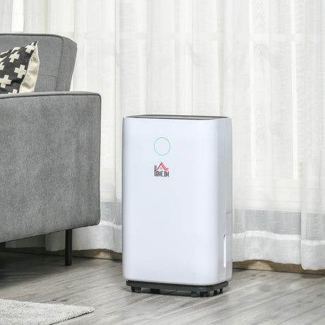 easycomfort deumidificatore da 25l 3 modalita e 2 velocita timer 24h design silenzioso 33.5x23x57cm bianco