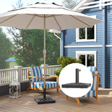easycomfort easycomfort base per ombrellone da 15kg quadrata per ombrelloni max 2 2 m e pali da 323848 mm nero
