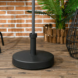 easycomfort easycomfort base per ombrellone da giardino in plastica pp max 18kg di peso 45x33 cm nero