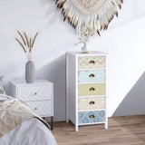 easycomfort easycomfort cassettiera mobiletto vintage con 5 cassetti stile shabby bagno ingresso camera 46 34 97 5cm bianco