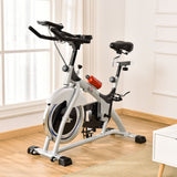 easycomfort easycomfort cyclette professionale da camera con monitor lcd e volano 15kg sellino e manubrio regolabili 124x50x105 111cm argento nero
