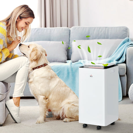 easycomfort easycomfort deumidificatore da 12l in abs con 5 modalita 2 velocita e timer da 24h 25x25x50 5 cm bianco e nero