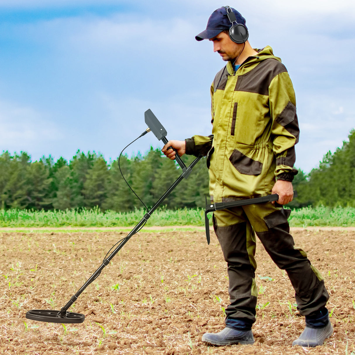 easycomfort easycomfort metal detector professionale con 5 modalita impermeabile ip68 e display lcd retroilluminato