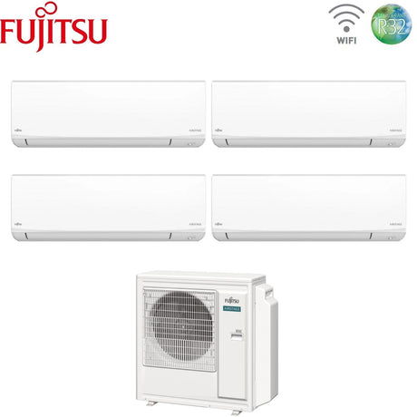 fujitsu condizionatore quadri split fujitsu kj white 7121212 con aoeg30kbta4 r 32 wi fi integrato