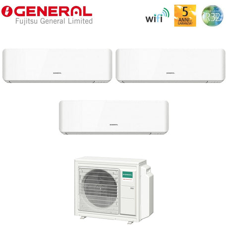 general fujitsu condizionatore trial split general fujitsu standard km 7912 con aohg24kbta3 r 32 wi fi integrato