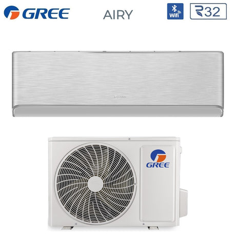 gree condizionatore gree airy silver 9000 btu gwh09avcxb k6dna1b r 32 wi fi integrato