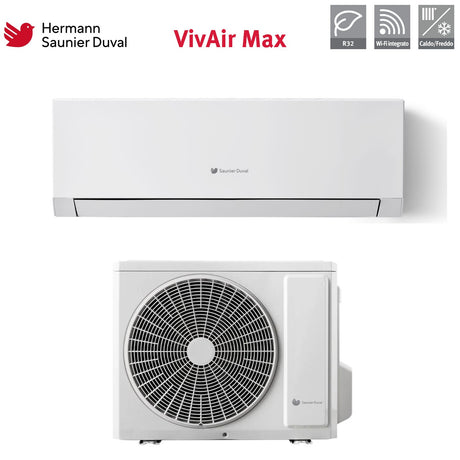 hermann saunier duval condizionatore hermann saunier duval vivair max 9000 btu sdhp 1 025 wn r 32 wi fi integrato