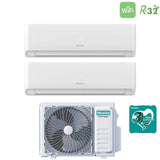 hisense climatizzatore condizionatore hisense dual split inverter serie ecosense 1212 con 2amw52u4rxc r 32 wi fi integrato 1200012000