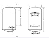 isea scaldabagno elettrico isea swing plus 805 ho attacco a sinistra