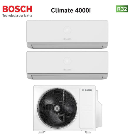 junkers bosch condizionatore dual split bosch climate 4000i 912 con 5000m 532 e r 32 wi fi optional