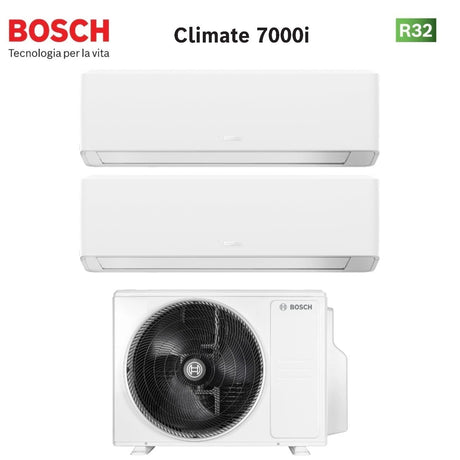 junkers bosch condizionatore dual split bosch climate 7000i white 77 con 5000m 412 e r 32 wi fi integrato