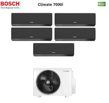 junkers bosch condizionatore penta split bosch climate 7000i black 99999 con 5000m 1255 e r 32 wi fi integrato