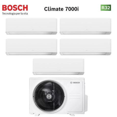 junkers bosch condizionatore penta split bosch climate 7000i white 999912 con 5000m 1054 e r 32 wi fi integrato